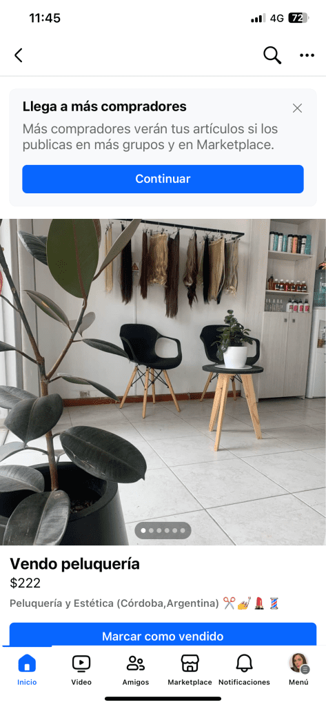 Vendo Fondo de comercio Peluquería