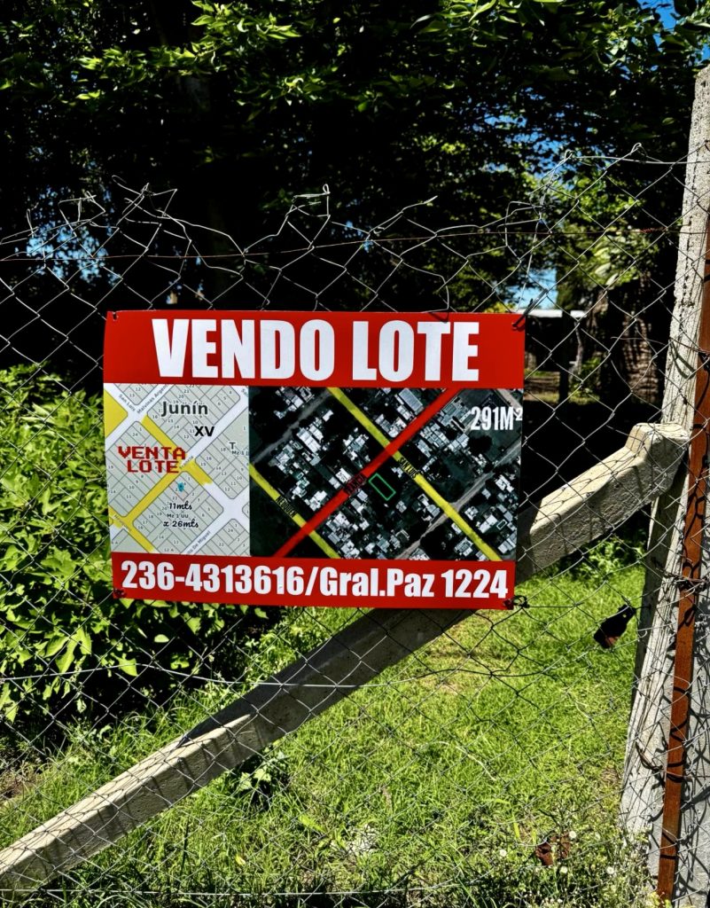 VENTA JUNIN CALLE FRANCIA Y SAN LUIS 11x26,45mts