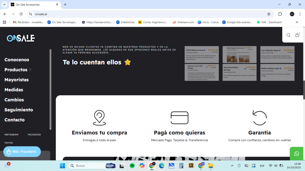 Se vende fondo de commercio, On Sale, E-commerce consolidado de Accesorios Apple