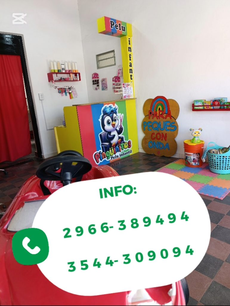 PELUQUERÍA INFANTIL PINGÜINITOS. Primer y Unica Pelu Infantil de Traslasierras